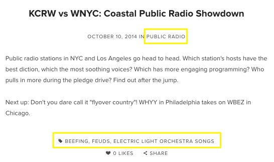 Comparison of KCRW and WNYC radio stations