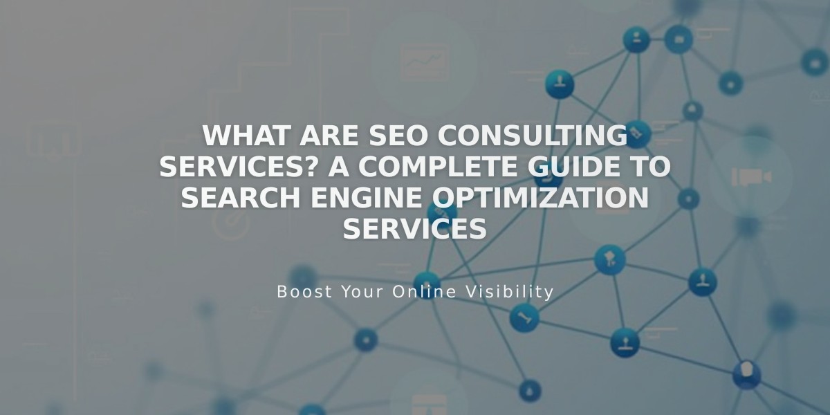 What Are SEO Consulting Services? A Complete Guide to Search Engine Optimization Services