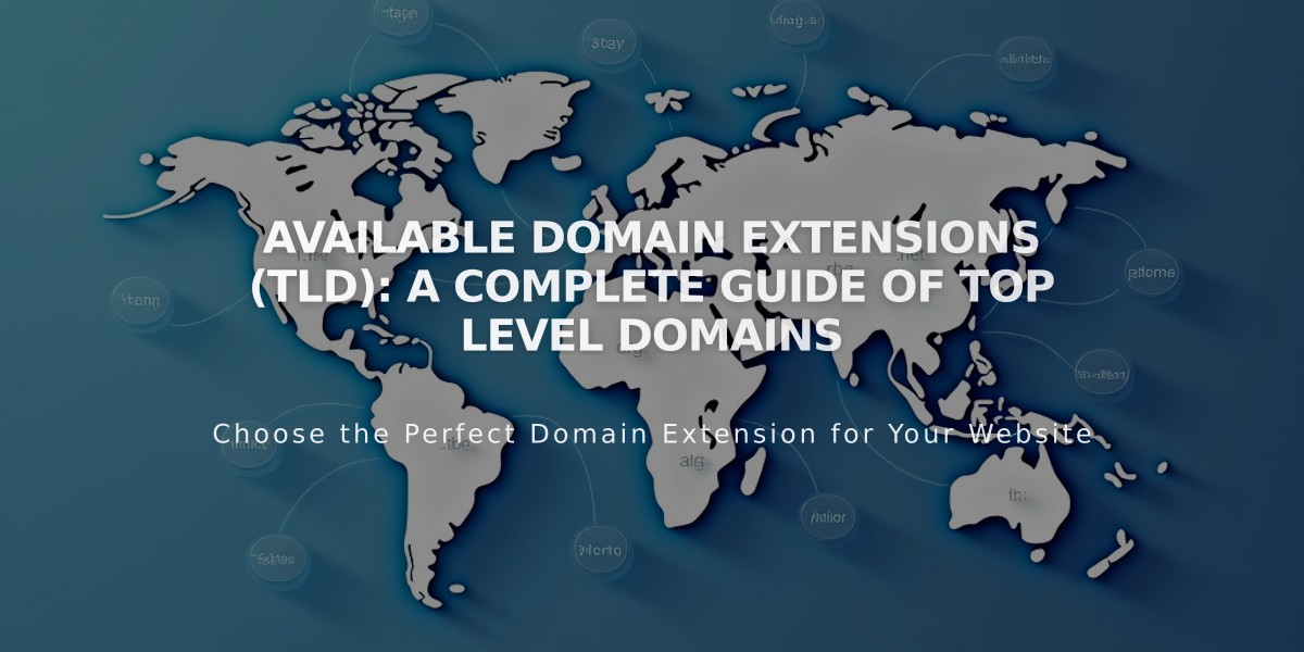 Available Domain Extensions (TLD): A Complete Guide of Top Level Domains