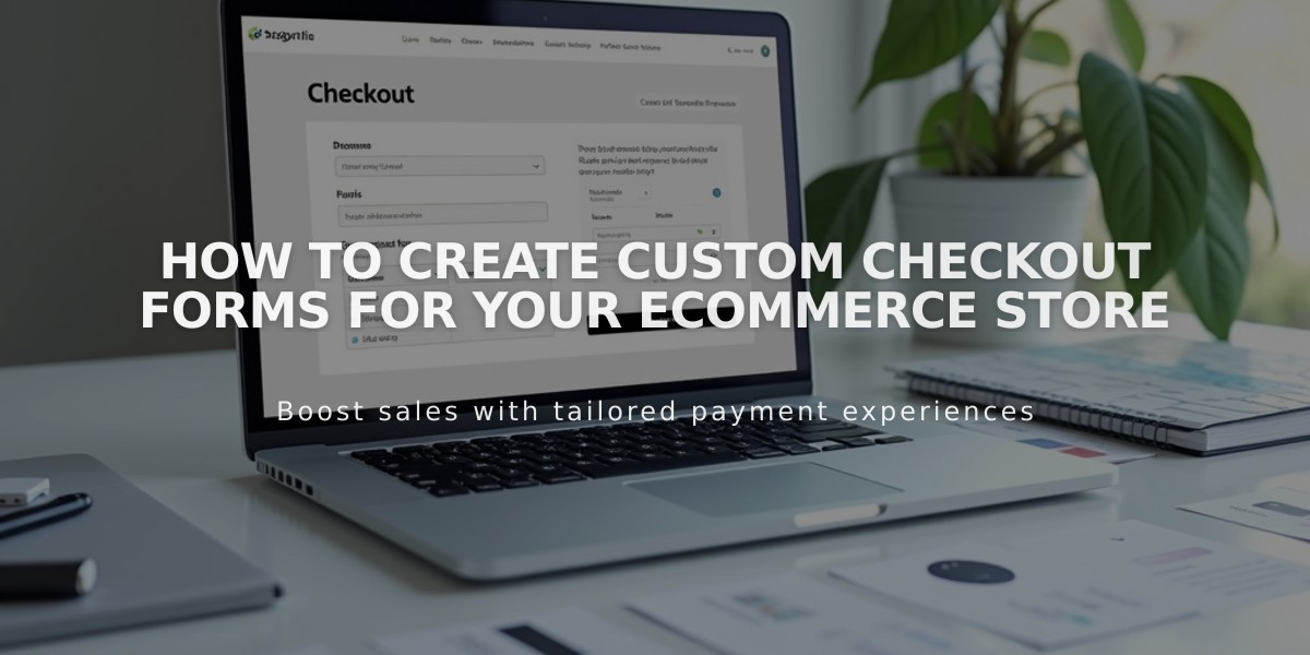 How to Create Custom Checkout Forms for Your Ecommerce Store