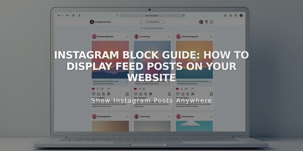 Instagram Block Guide: How to Display Feed Posts on Your Website