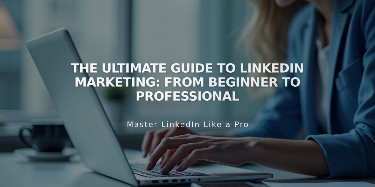 The Ultimate Guide to LinkedIn Marketing: From Beginner to Professional