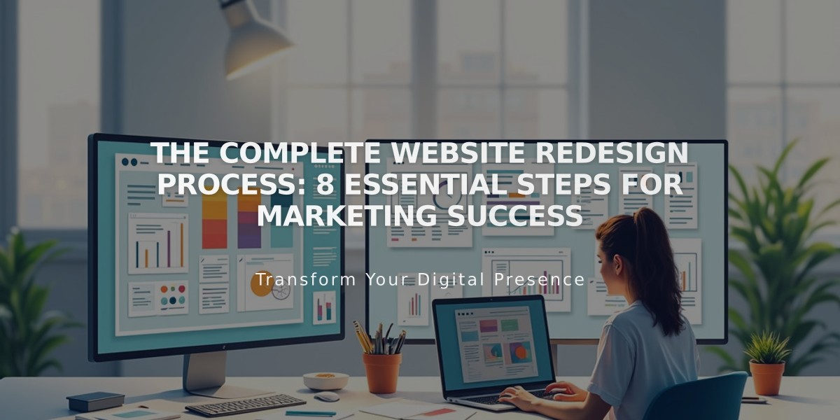 The Complete Website Redesign Process: 8 Essential Steps for Marketing Success