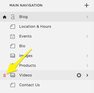 Yellow arrow indicates Products button