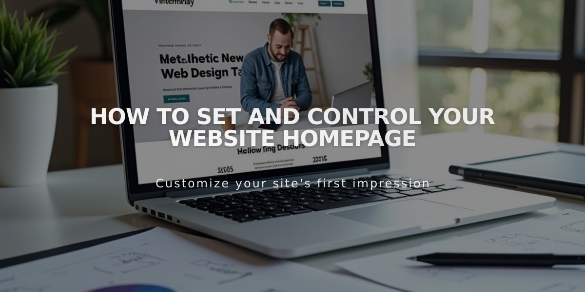 How to Set and Control Your Website Homepage