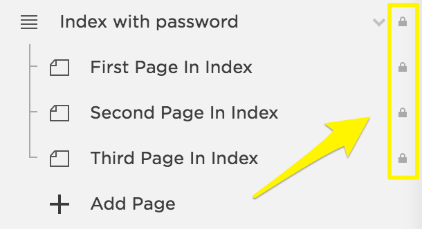 Three page index style options