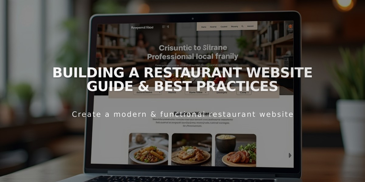 Building a Restaurant Website Guide & Best Practices