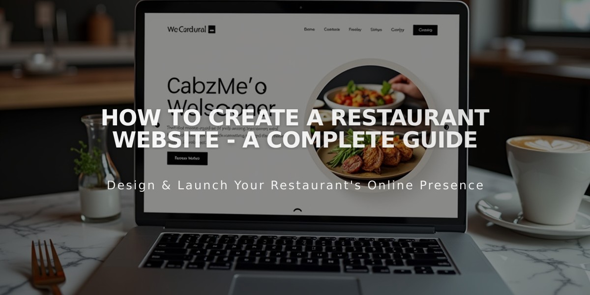 How to Create a Restaurant Website - A Complete Guide