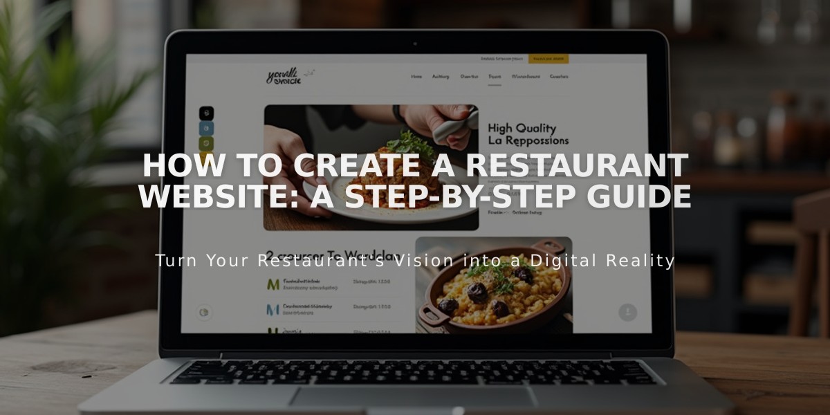 How to Create a Restaurant Website: A Step-by-Step Guide