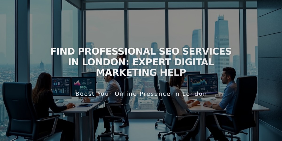 Find Professional SEO Services in London: Expert Digital Marketing Help