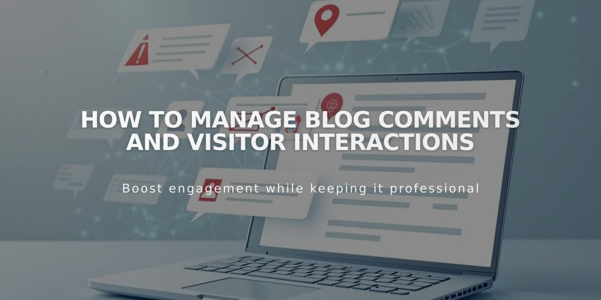 How to Manage Blog Comments and Visitor Interactions