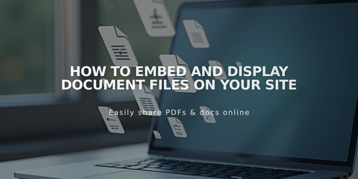 How to Embed and Display Document Files on Your Site