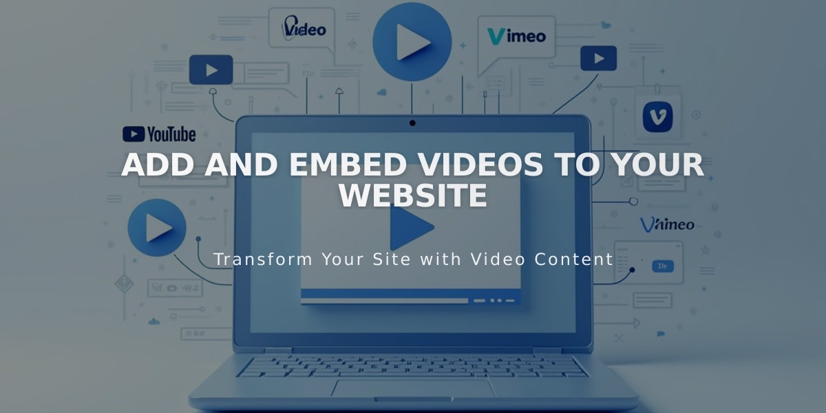 Add and Embed Videos to Your Website