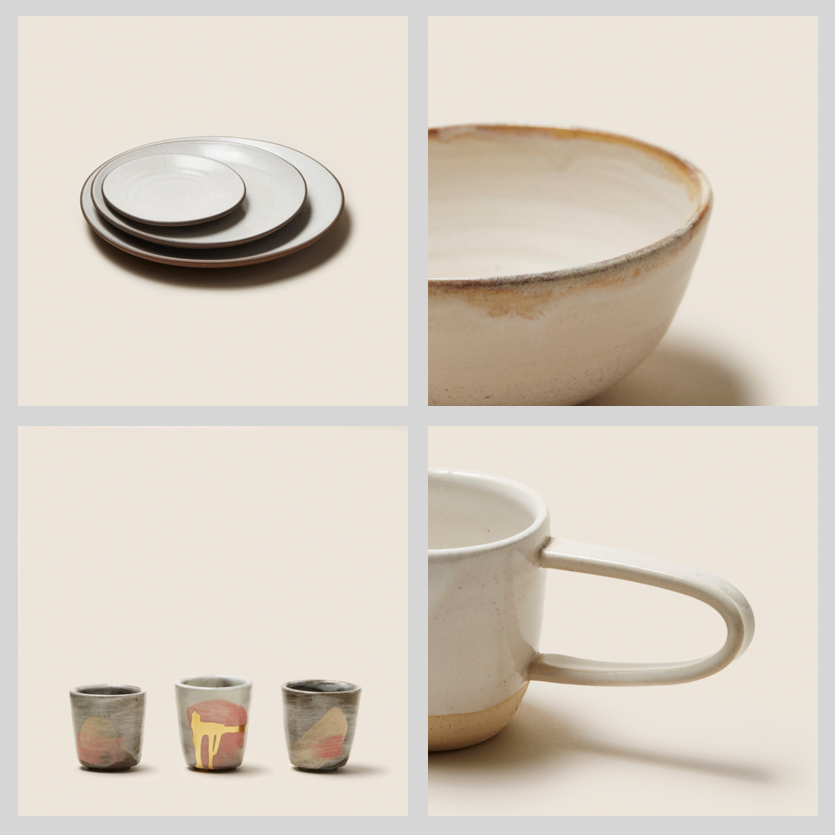 Ceramic assortment of dishes and cups