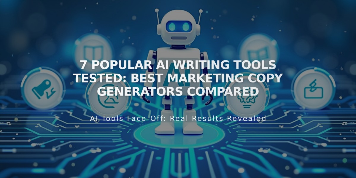 7 Popular AI Writing Tools Tested: Best Marketing Copy Generators Compared