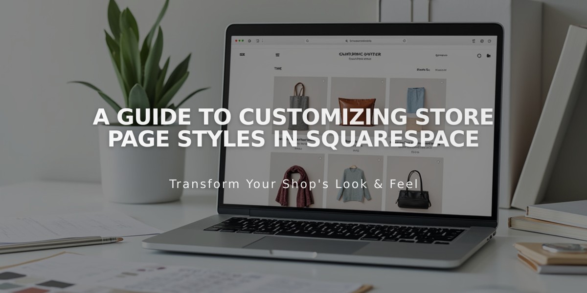 A Guide to Customizing Store Page Styles in Squarespace