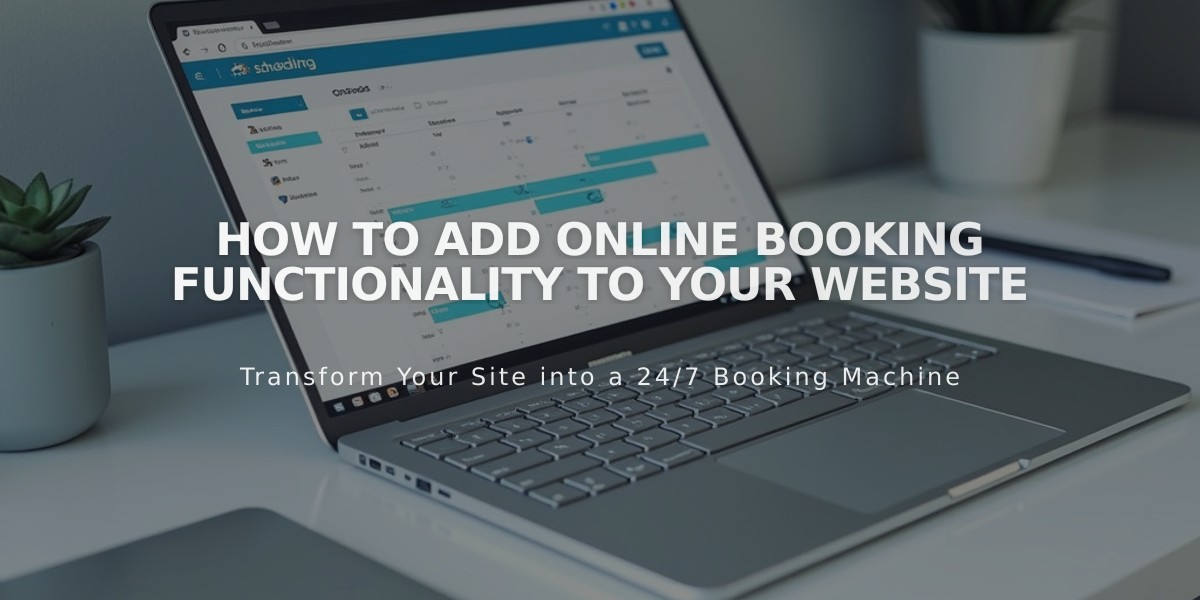 How to Add Online Booking Functionality to Your Website