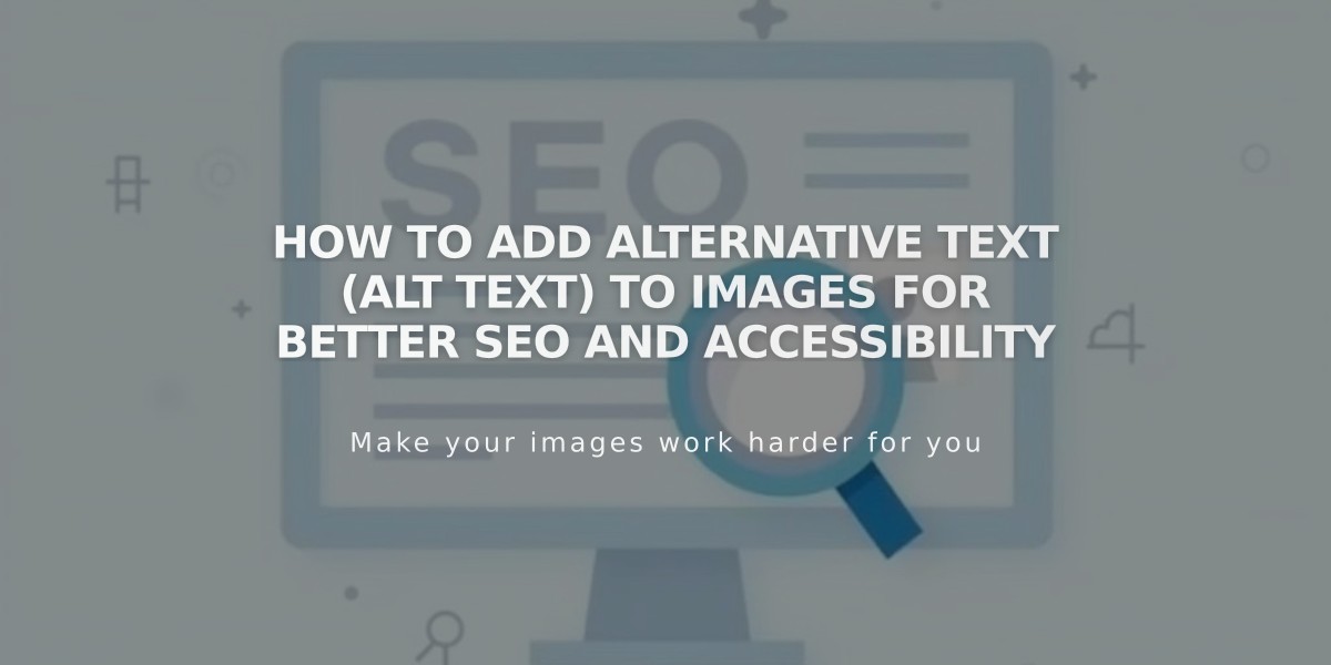 How to Add Alternative Text (Alt Text) to Images for Better SEO and Accessibility