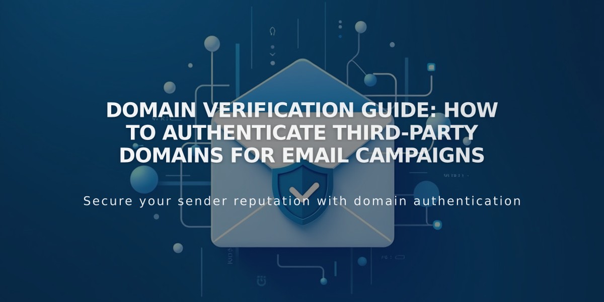 Domain Verification Guide: How to Authenticate Third-Party Domains for Email Campaigns