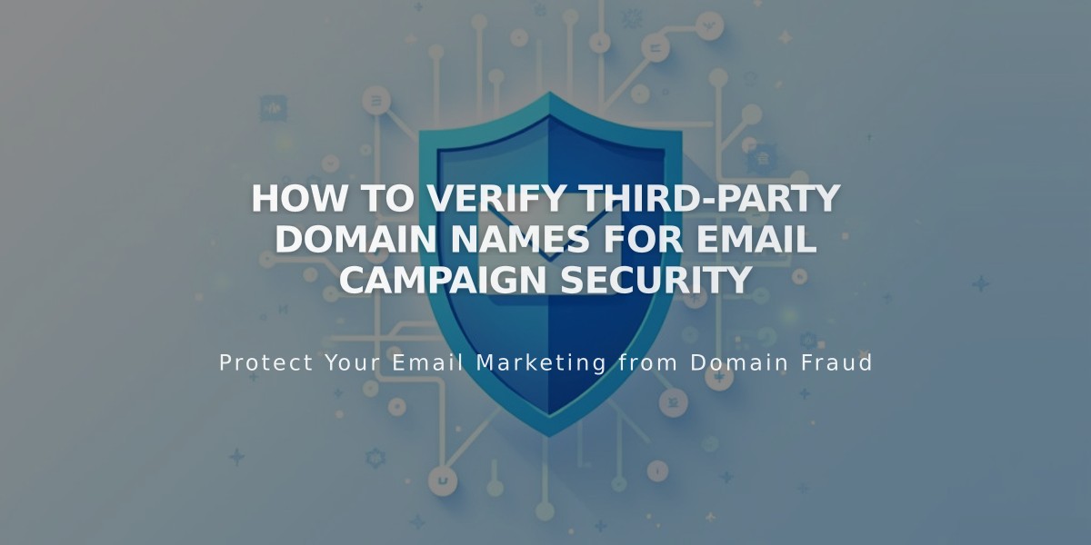 How to Verify Third-Party Domain Names for Email Campaign Security