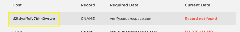 Squarespace Ownership Verification Tag