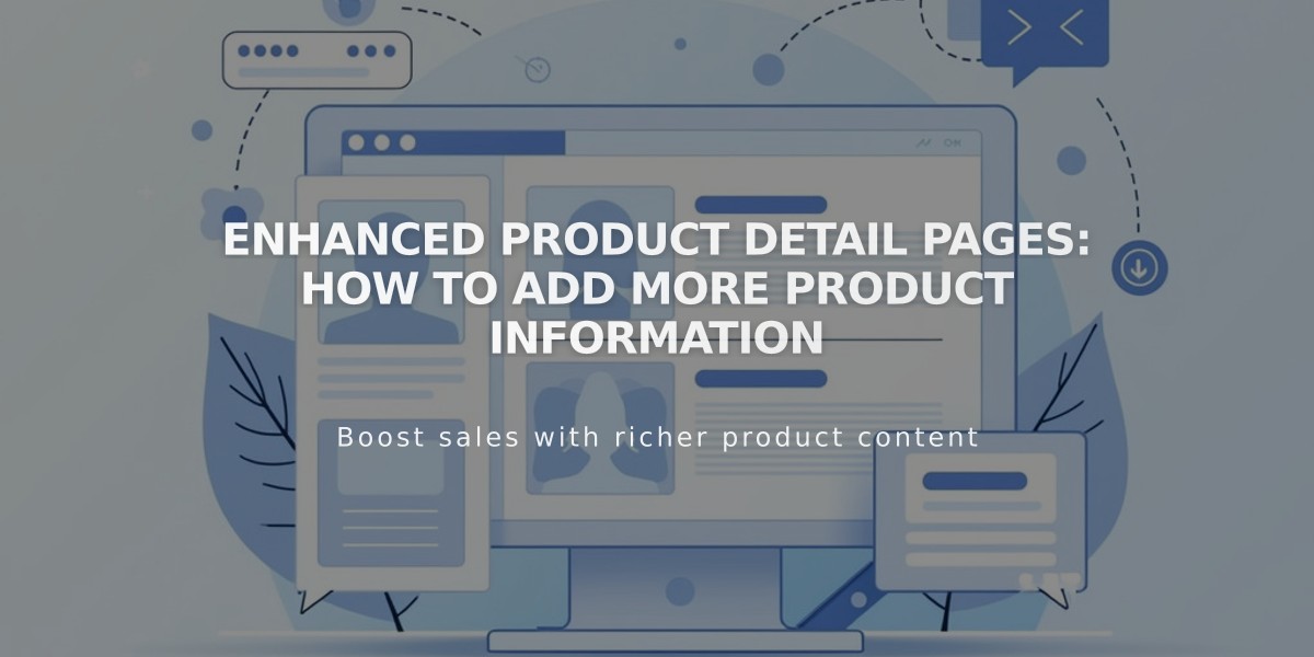 Enhanced Product Detail Pages: How to Add More Product Information