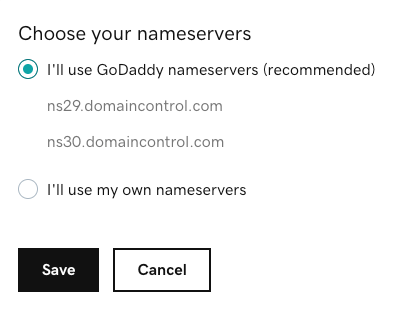 Squarespace domain selection menu