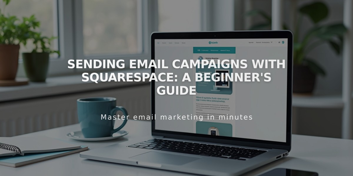 Sending Email Campaigns with Squarespace: A Beginner's Guide