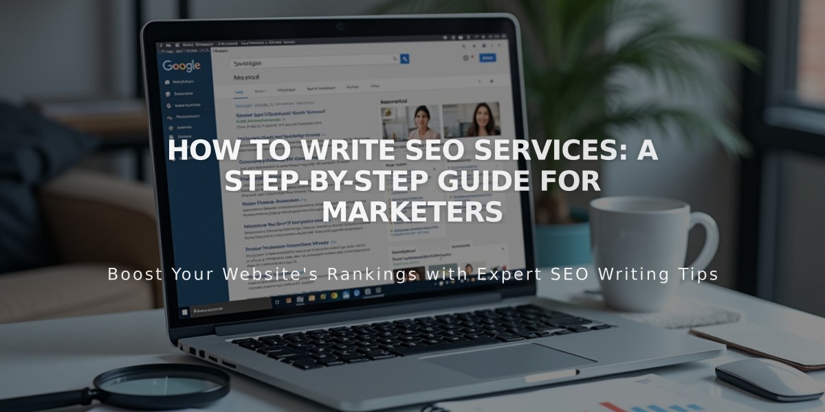 How to Write SEO Services: A Step-by-Step Guide for Marketers