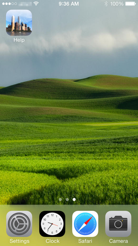 Quiet hilly landscape