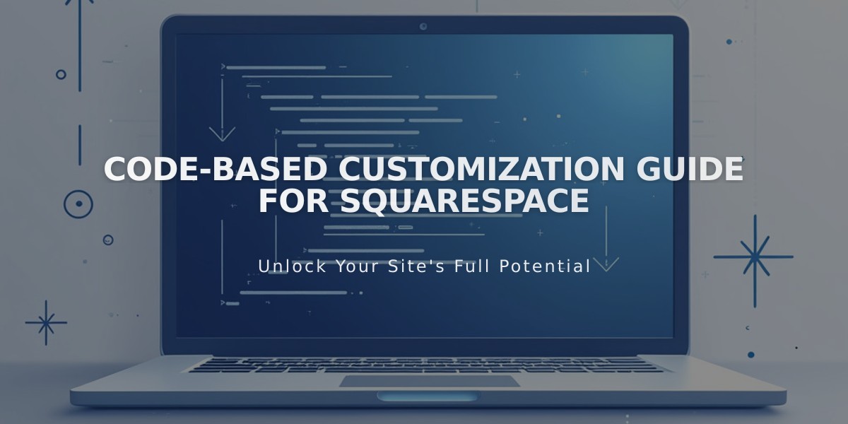 Code-based Customization Guide for Squarespace