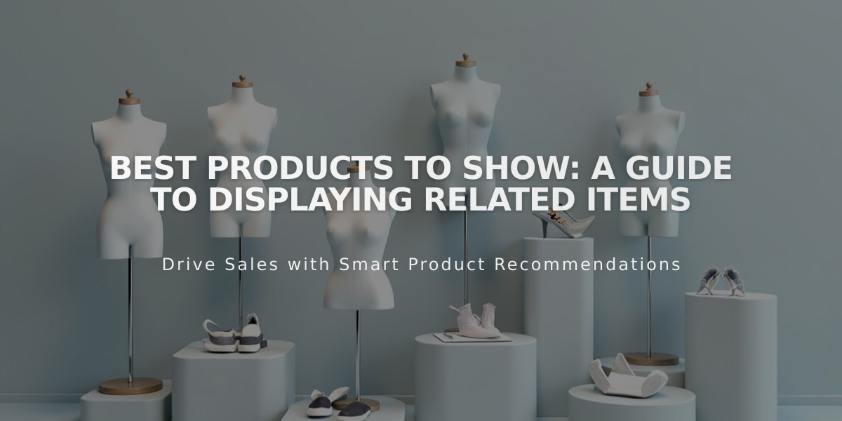 Best Products to Show: A Guide to Displaying Related Items