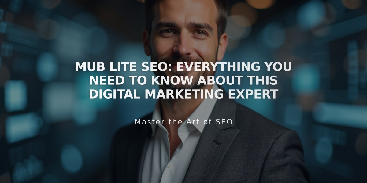 MUB Lite SEO: Everything You Need to Know About This Digital Marketing Expert