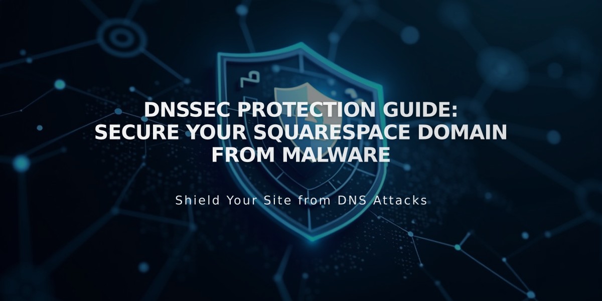 DNSSEC Protection Guide: Secure Your Squarespace Domain from Malware