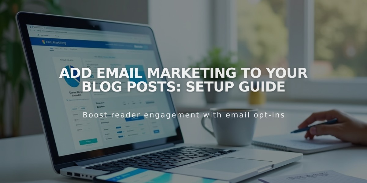 Add Email Marketing to Your Blog Posts: Setup Guide