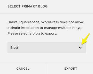 Export Blog from Squarespace