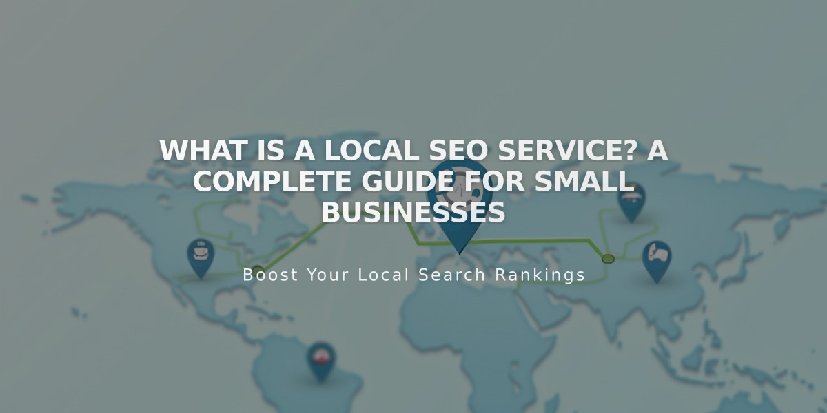 What Is a Local SEO Service? A Complete Guide for Small Businesses