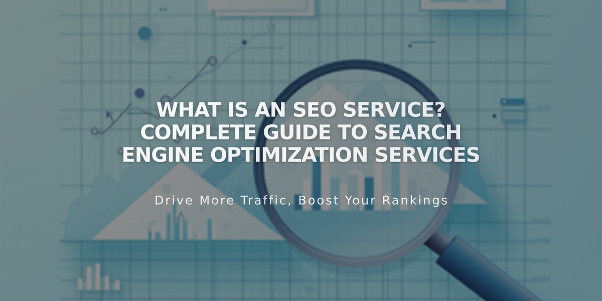 What is an SEO Service? Complete Guide to Search Engine Optimization Services