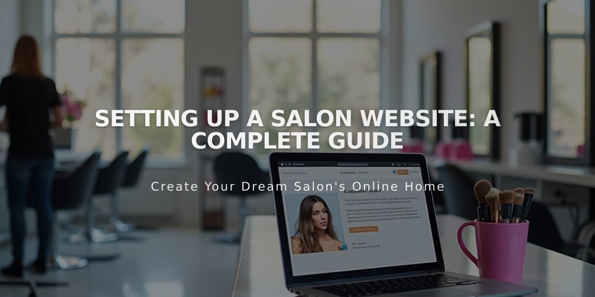 Setting up a Salon Website: A Complete Guide