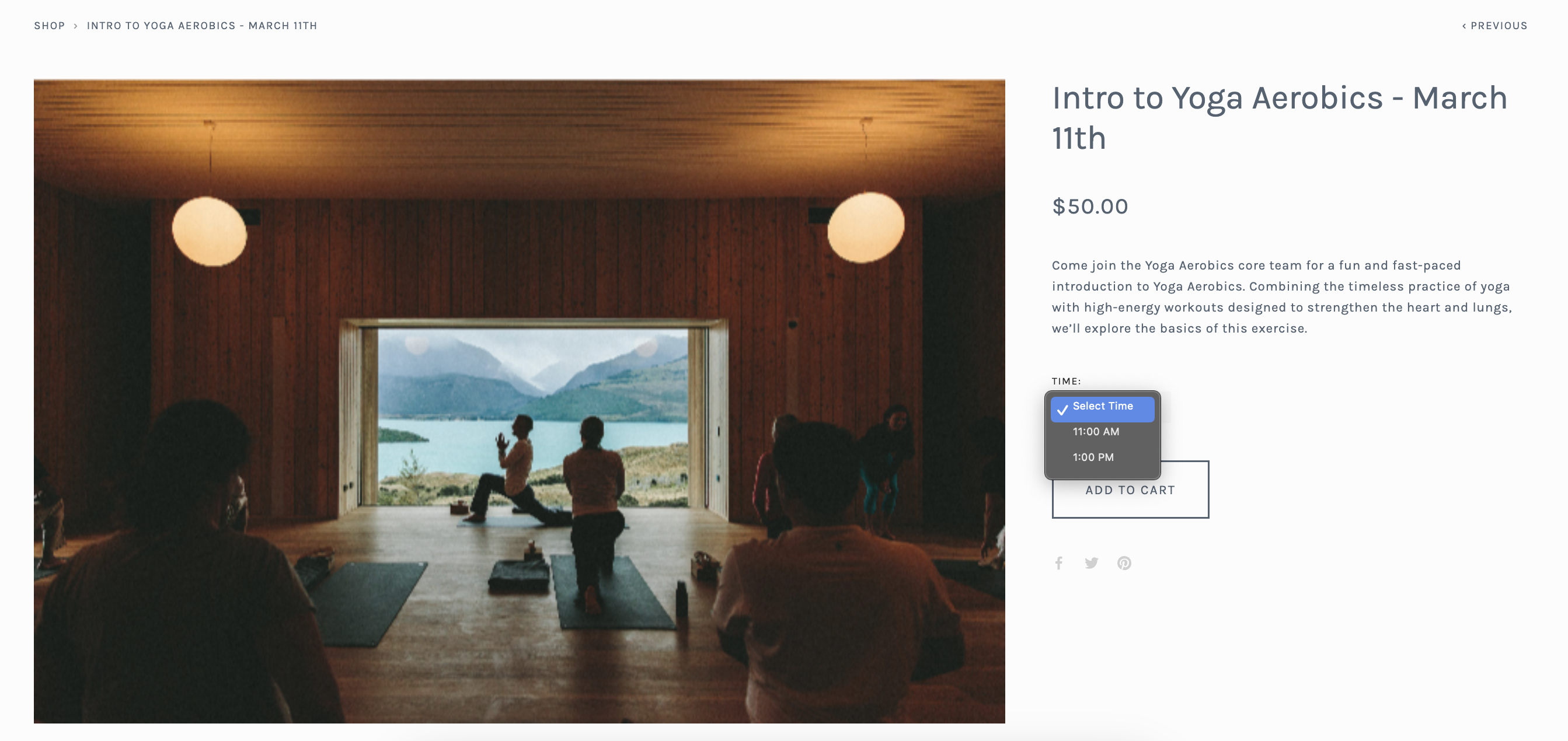 Yoga studio with mountain view