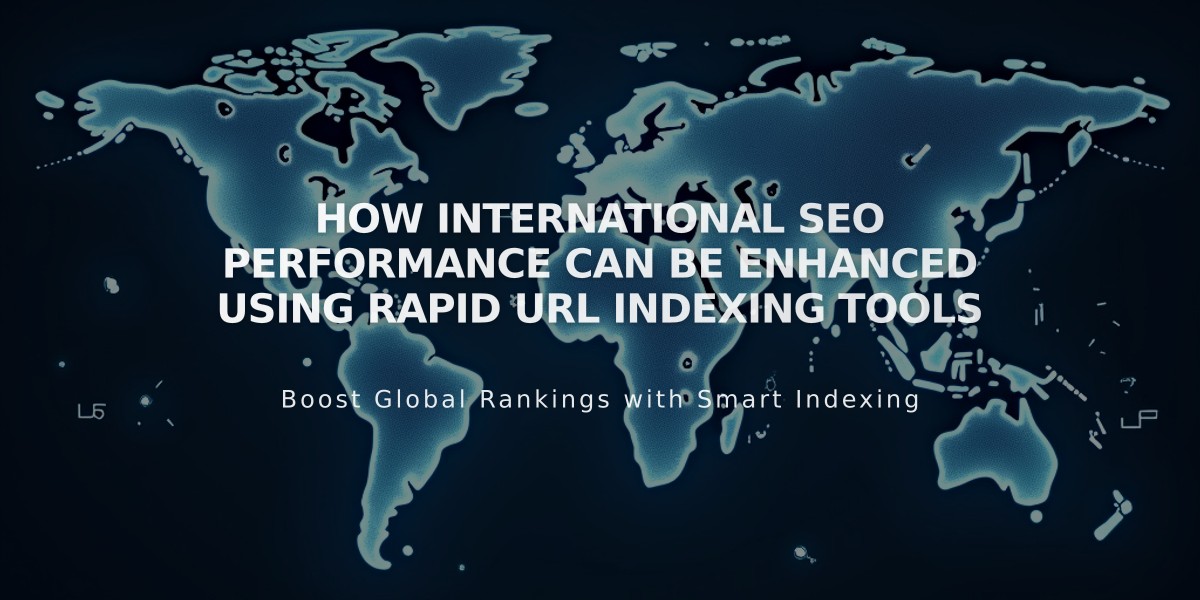 How International SEO Performance Can Be Enhanced Using Rapid URL Indexing Tools