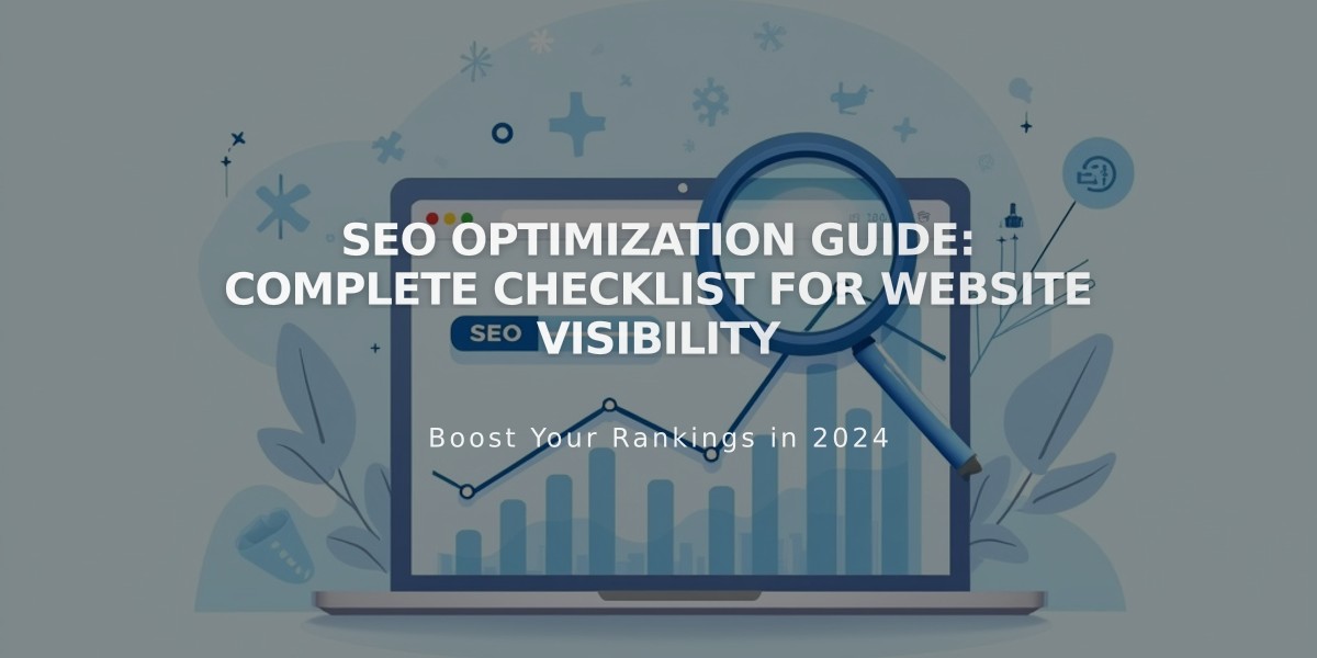 SEO Optimization Guide: Complete Checklist for Website Visibility