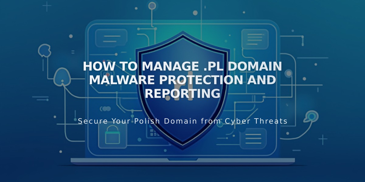 How to Manage .pl Domain Malware Protection and Reporting