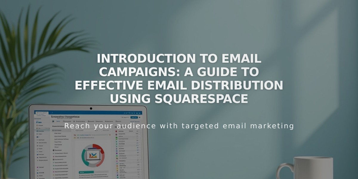 Introduction to Email Campaigns: A Guide to Effective Email Distribution Using Squarespace