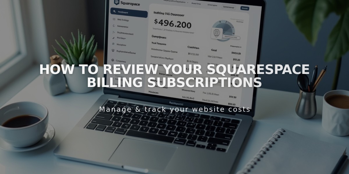 How to Review Your Squarespace Billing Subscriptions