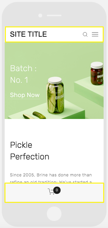 White pickle jar on green background