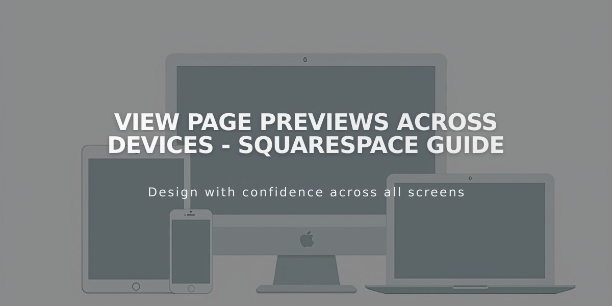 View Page Previews Across Devices - Squarespace Guide