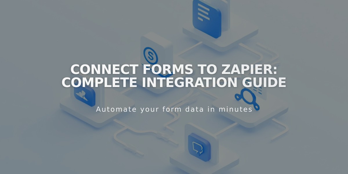 Connect Forms to Zapier: Complete Integration Guide