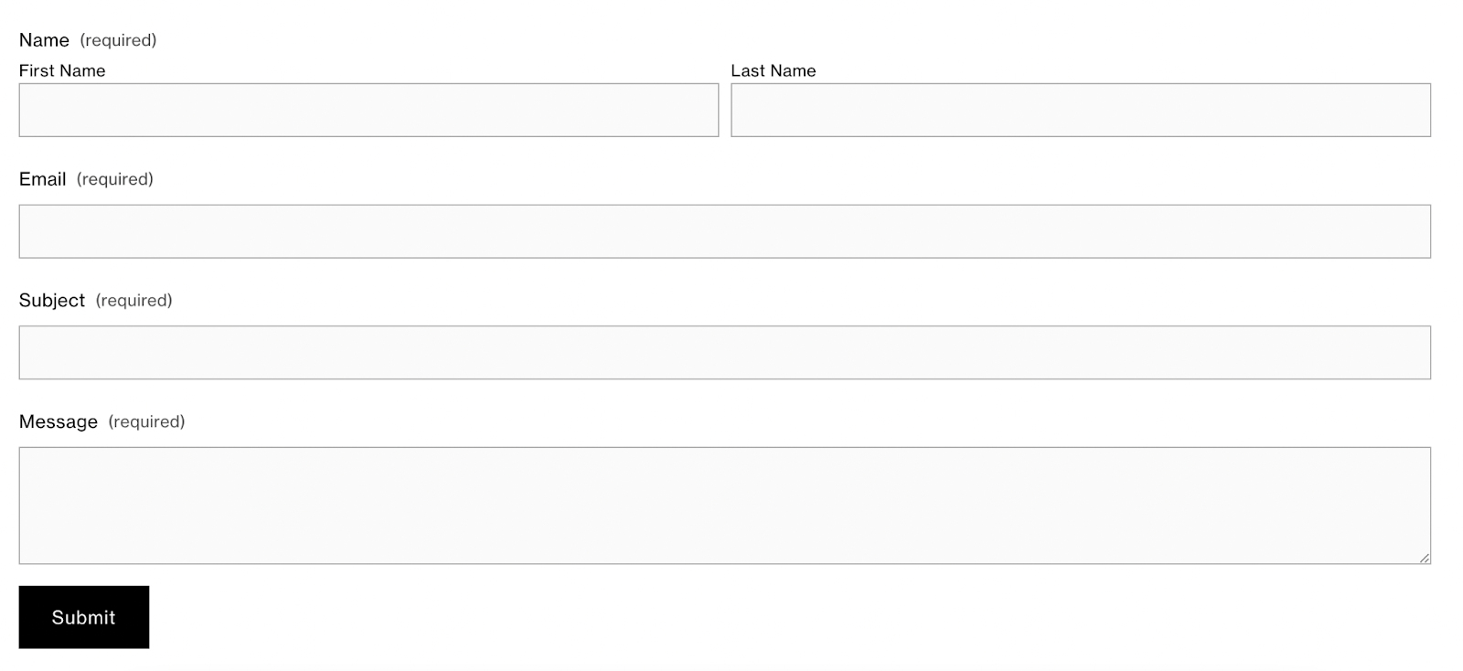 Form input field and submit button