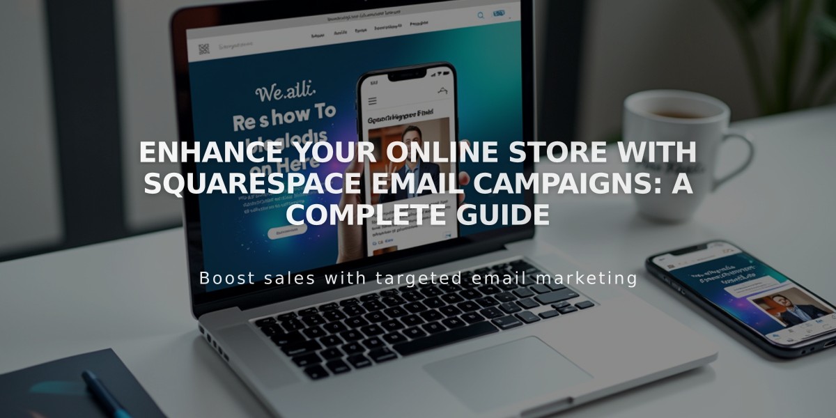 Enhance Your Online Store with Squarespace Email Campaigns: A Complete Guide